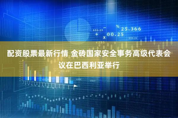 配资股票最新行情 金砖国家安全事务高级代表会议在巴西利亚举行